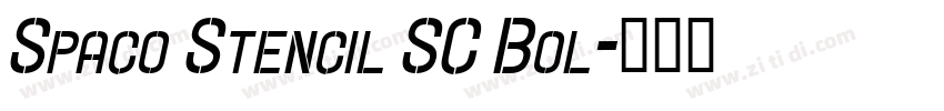 Spaco Stencil SC Bol字体转换